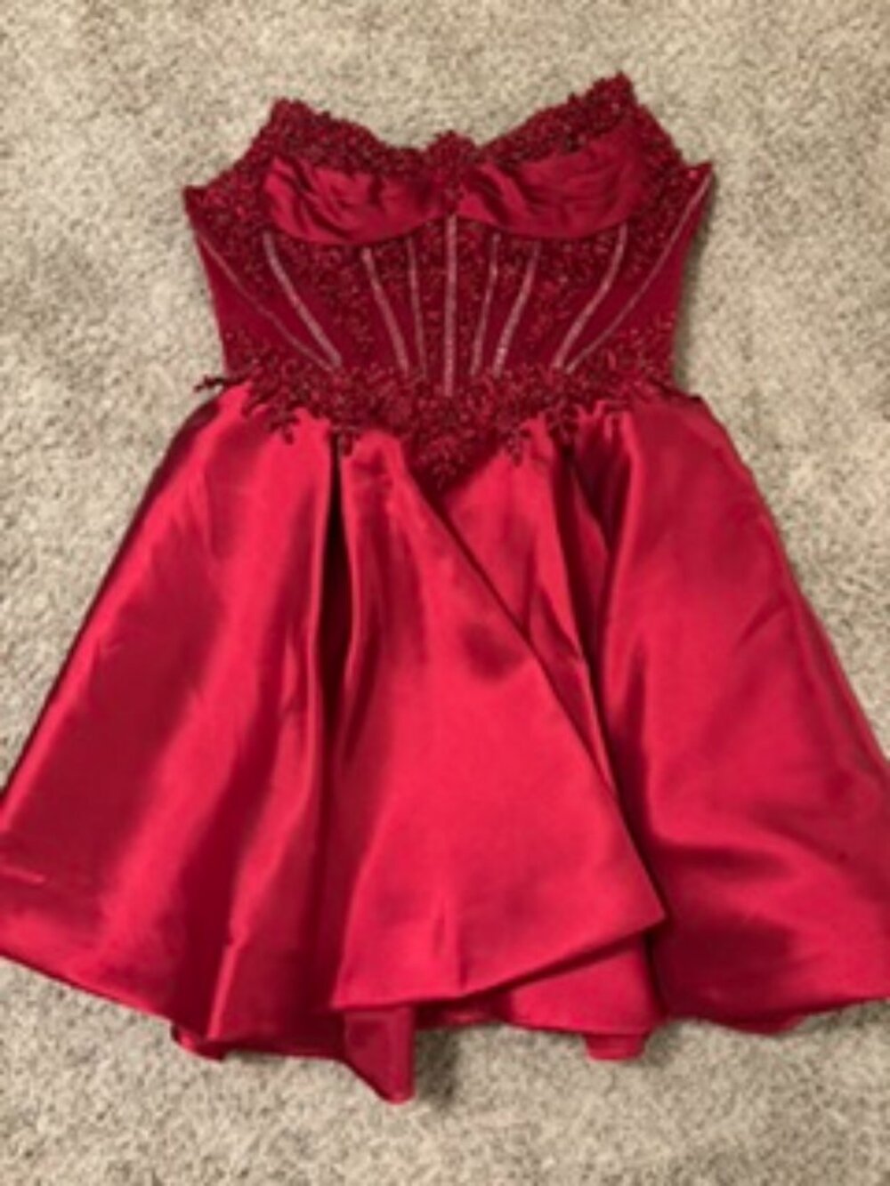 Ladivine by Cinderella Divine, red corset dress